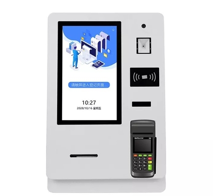 Das 15,6-Zoll-automatische intelligente Hotel überprüfen herein Kiosk mit Karten-Zufuhr-Pass-Scanner
