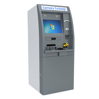 ATM-Kiosk-fremde Geldumtausch-Maschine mit Bargeld-Akzeptanten und Zufuhr