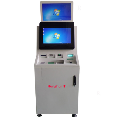 Doppelschirm-Selbst checkout Maschinen Barzahlungs-Kiosk Bill-Zahlungskioske