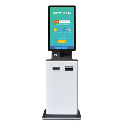 Zahlungs-Kiosk-Maschine der Gesichtserkennungs-23.8inch pulverisieren intelligente überzogenen Metallrahmen