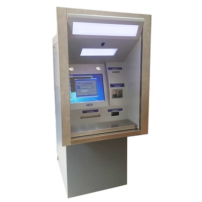 ATM-Maschinen-Bank-Geldautomat des Vandalen-Beweis-19inch an der Wand befestigter