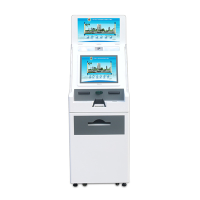 Druckstation mit doppelter Bildschirm-Touch-Bildschirm-Zahlungs-Selbstbedienung A4-Dokumentendruckkiosk