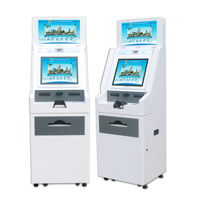 Druckstation mit doppelter Bildschirm-Touch-Bildschirm-Zahlungs-Selbstbedienung A4-Dokumentendruckkiosk
