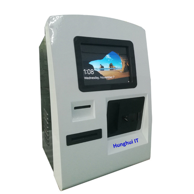 10~15 Zoll Tablet Wandmontierte Kiosk mit Schiebe-Drucker und Kartenleser