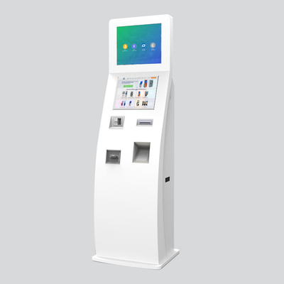 Noten-Doppelschirm-Selbstservice-Zahlungs-Kiosk-Maschine 17inch IR im Einzelhandelsgeschäft