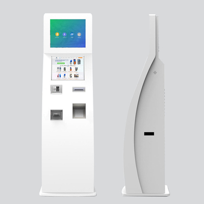 Noten-Doppelschirm-Selbstservice-Zahlungs-Kiosk-Maschine 17inch IR im Einzelhandelsgeschäft