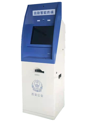 Gebrauchsregierungs-kapazitive Noten-Selbstservice-Kiosk-Maschine mit A4 Laserdrucker